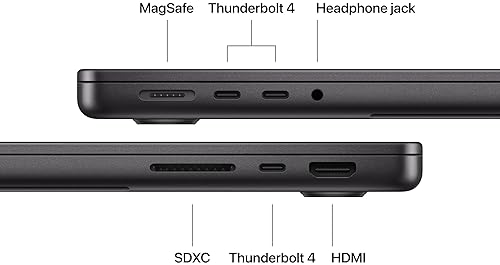 APPLE 2025 MACBOOK PRO 14.2 SPACE BLACK M5 CHIP 10-CORE CPU GPU, 16GB RAM, 1TB SSD