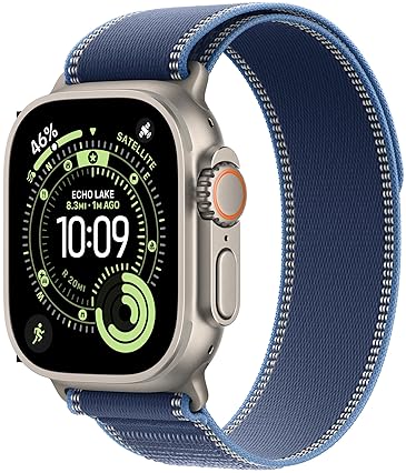 APPLE WATCH ULTRA 3 GPS CELLULAR 49MM TITANIUM CASE BLUE TRAIL LOOP SMARTWATCH FOR RUNNING FITNESS