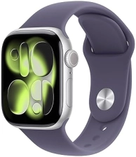 APPLE WATCH SERIES 11 GPS 42MM SILVER ALUMINUM PURPLE SPORT BAND FITNESS TRACKER SLEEP MONITOR