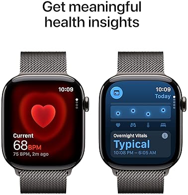 APPLE WATCH SERIES 11 GPS CELLULAR 46MM SLATE TITANIUM CASE WITH MILANESE LOOP, FITNESS TRACKER