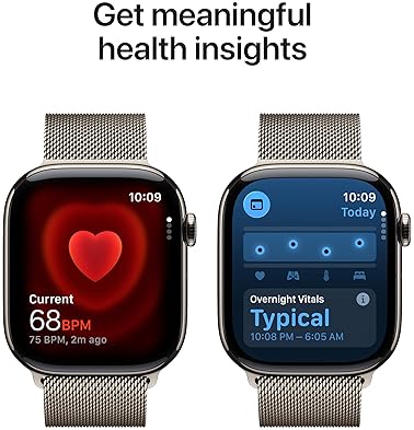 APPLE WATCH SERIES 11 GPS CELLULAR 46MM TITANIUM CASE MILANESE LOOP SMARTWATCH, HEALTH FITNESS