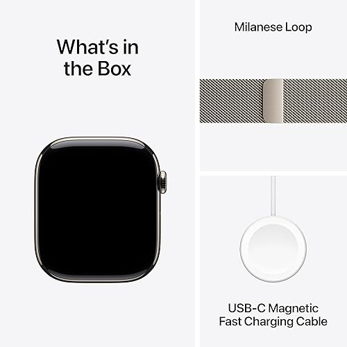 APPLE WATCH SERIES 11 GPS CELLULAR 46MM TITANIUM CASE MILANESE LOOP SMARTWATCH, HEALTH FITNESS