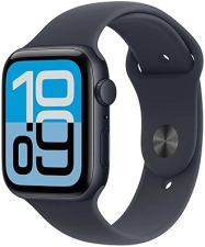 APPLE WATCH SE 3 GPS 44MM MIDNIGHT ALUMINUM CASE SPORT BAND, FITNESS TRACKER, HEART RATE