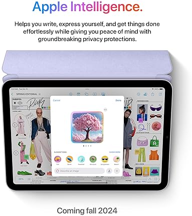 APPLE IPAD MINI A17 PRO 8.3 RETINA 128GB WI-FI 6E 12MP CAMERA TOUCH ID APPLECARE STARLIGHT
