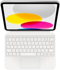 APPLE MAGIC KEYBOARD FOLIO FOR IPAD 10TH GEN A16 DETACHABLE CASE WITH TRACKPAD, WHITE