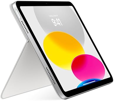 APPLE MAGIC KEYBOARD FOLIO FOR IPAD 10TH GEN A16 DETACHABLE CASE WITH TRACKPAD, WHITE