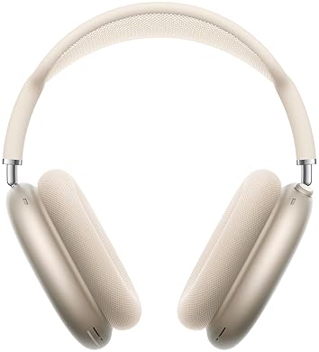 APPLE AIRPODS MAX WIRELESS OVER-EAR HEADPHONES WITH ANC, SPATIAL AUDIO, USB-C STARLIGHT