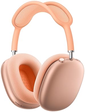 APPLE AIRPODS MAX WIRELESS OVER-EAR HEADPHONES ORANGE WITH ANC, SPATIAL AUDIO USB-C CHARGING