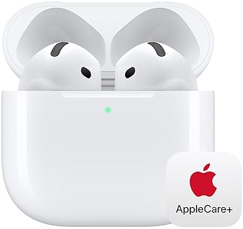 APPLE AIRPODS 4 WIRELESS BLUETOOTH EARBUDS, SPATIAL AUDIO, SWEAT RESISTANT, USB-C CASE, 30H BATTERY
