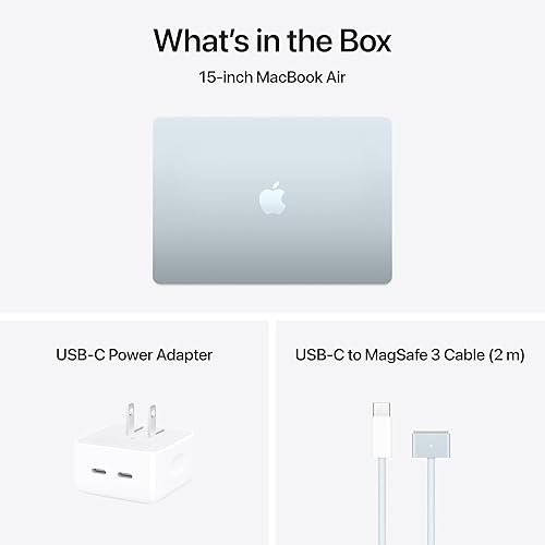 APPLE MACBOOK AIR 15 2025 M4 CHIP LAPTOP, 16GB RAM, 256GB SSD, LIQUID RETINA, TOUCH ID