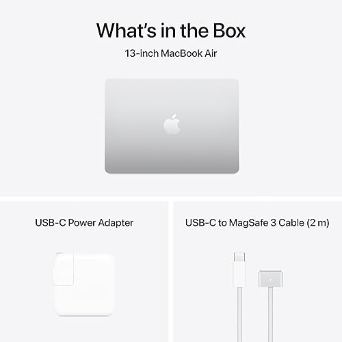 APPLE MACBOOK AIR 13.6 2025 M4 CHIP, 16GB RAM, 512GB SSD, TOUCH ID, SILVER 3-YEAR APPLECARE