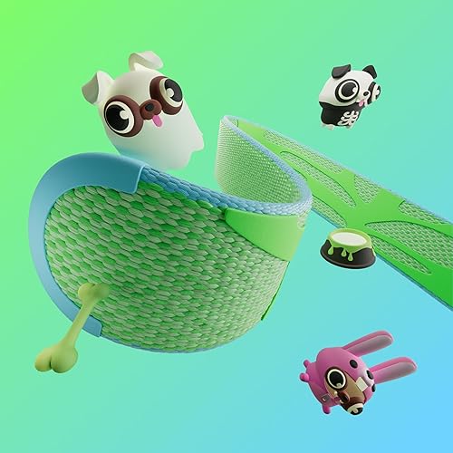 FITBIT ACE LTE KIDS SMARTWATCH BAND WATER RESISTANT, ONE SIZE, SPOOKY PUGS DESIGN