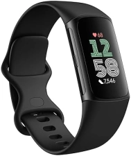 FITBIT CHARGE 6 FITNESS TRACKER WITH GPS, HEART RATE, GOOGLE APPS 6-MONTH PREMIUM, BLACK