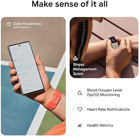 FITBIT CHARGE 6 FITNESS TRACKER WITH GPS, HEART RATE, GOOGLE APPS 6-MONTH PREMIUM, BLACK