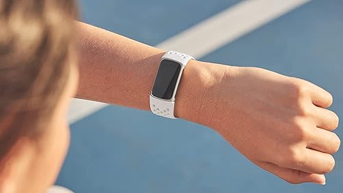 FITBIT CHARGE 5 6 SPORT ACCESSORY BAND - OFFICIAL FROST WHITE LARGE REPLACEMENT STRAP