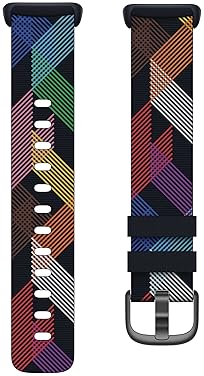 FITBIT CHARGE 5 WOVEN BAND LARGE PRISM PRIDE EDITION REPLACEMENT STRAP FOR FITNESS TRACKER