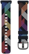 FITBIT CHARGE 5 WOVEN BAND LARGE PRISM PRIDE EDITION REPLACEMENT STRAP FOR FITNESS TRACKER