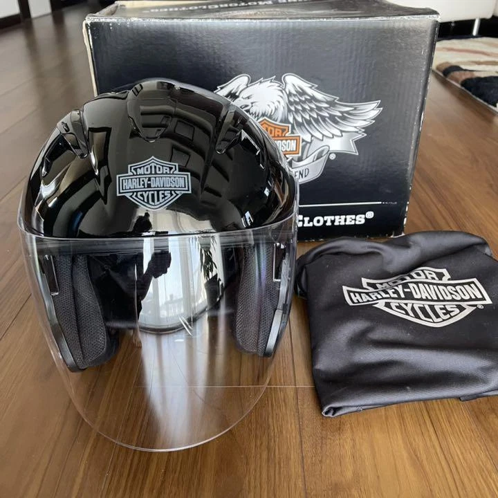 HARLEY-DAVIDSON HELMET HLMT-3/4,W/RETR.SUNSHI
