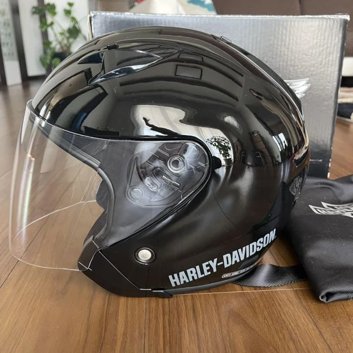 HARLEY-DAVIDSON HELMET HLMT-3/4,W/RETR.SUNSHI