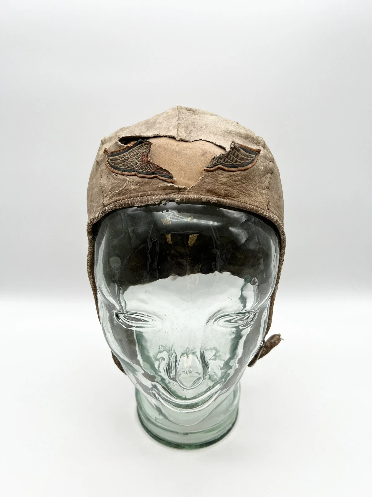 HARLEY DAVIDSON LEATHER CLIPPER MOTORCYCLE HELMET CAP SKULL CAP
