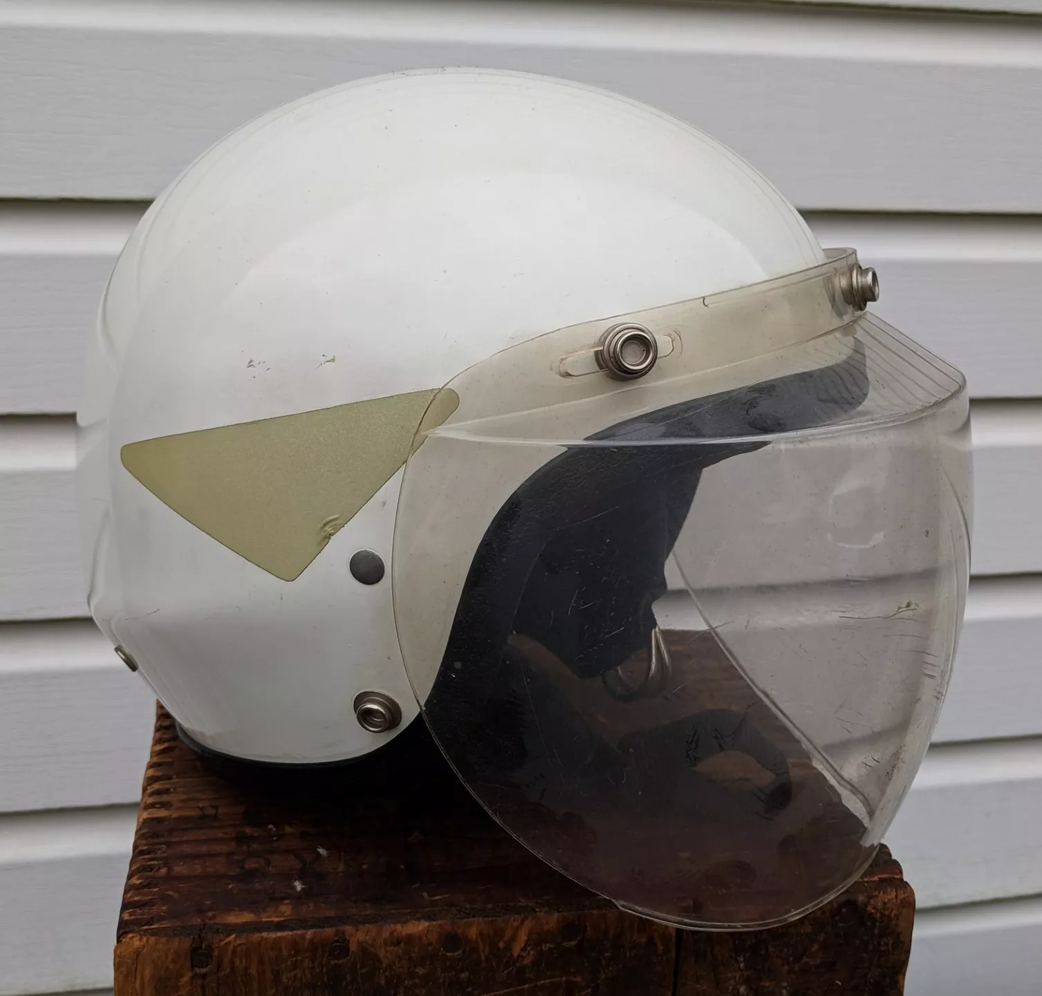 HARLEY DAVIDSON MOTORCYCLE HELMET VTG BIKE BELL OLD SCHOOL BIKER