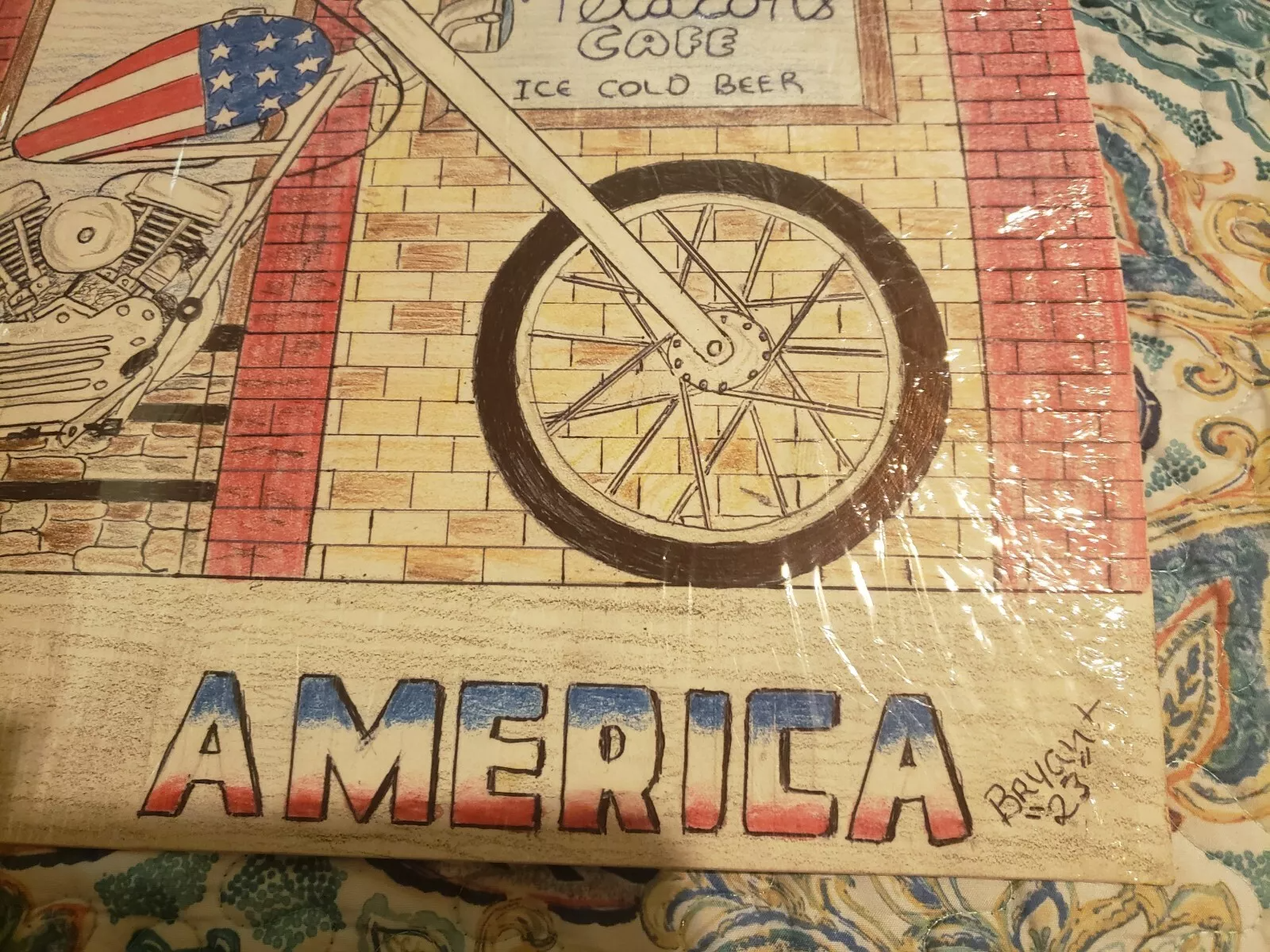 HARLEY DAVIDSON CAPTAIN AMERICA ARTWORK BY BRYANT 2023