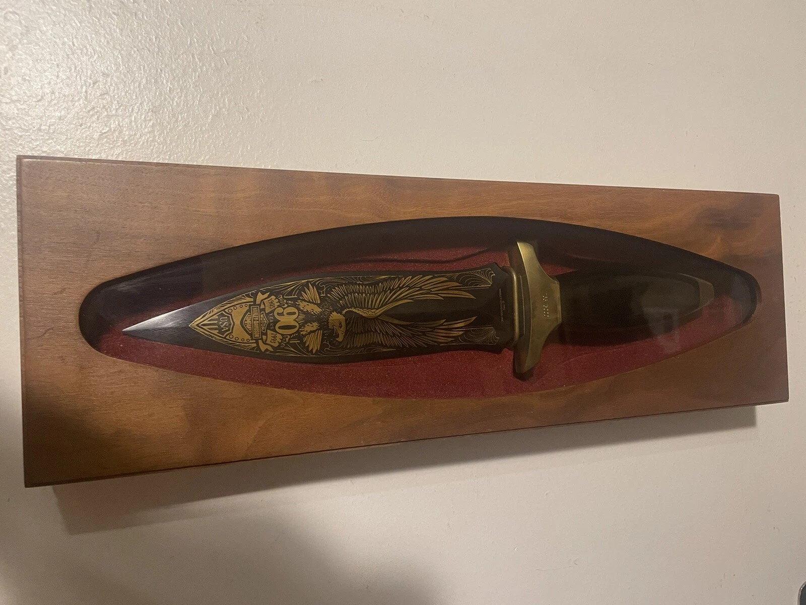 HARLEY DAVIDSON 90TH ANNIVERSARY LIMITED EDITION KNIFE WITH CASE VINTAGE GERBER