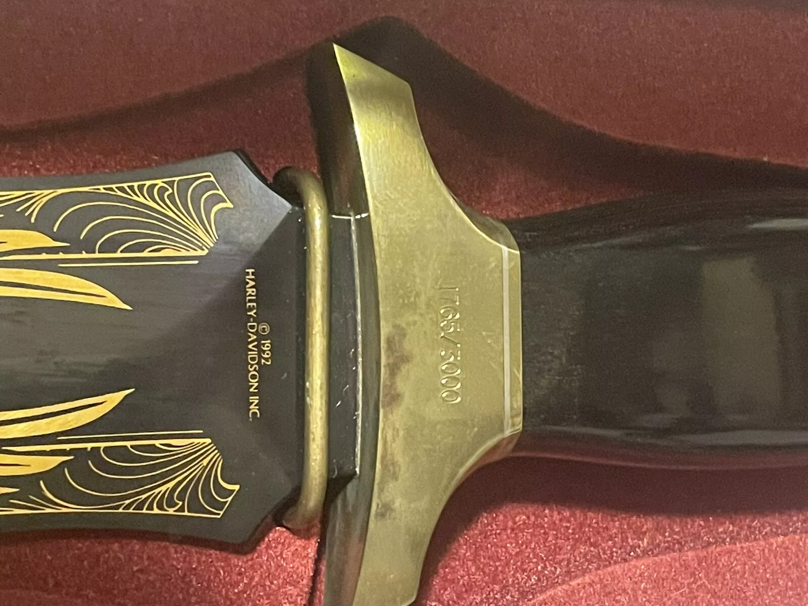 HARLEY DAVIDSON 90TH ANNIVERSARY LIMITED EDITION KNIFE WITH CASE VINTAGE GERBER