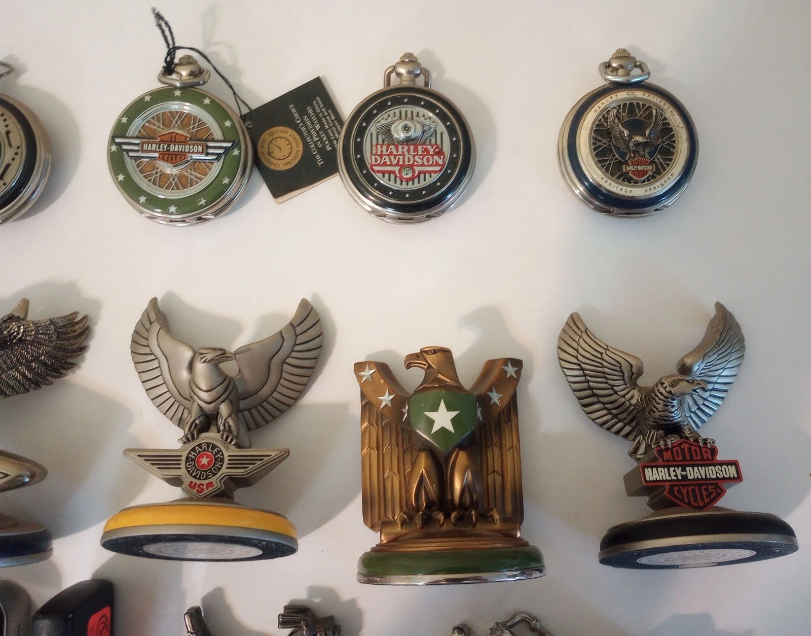 HARLEY DAVIDSON COLLECTIBLES FRANKLIN MINT WATCH ZIPPO BELT BUCKLES