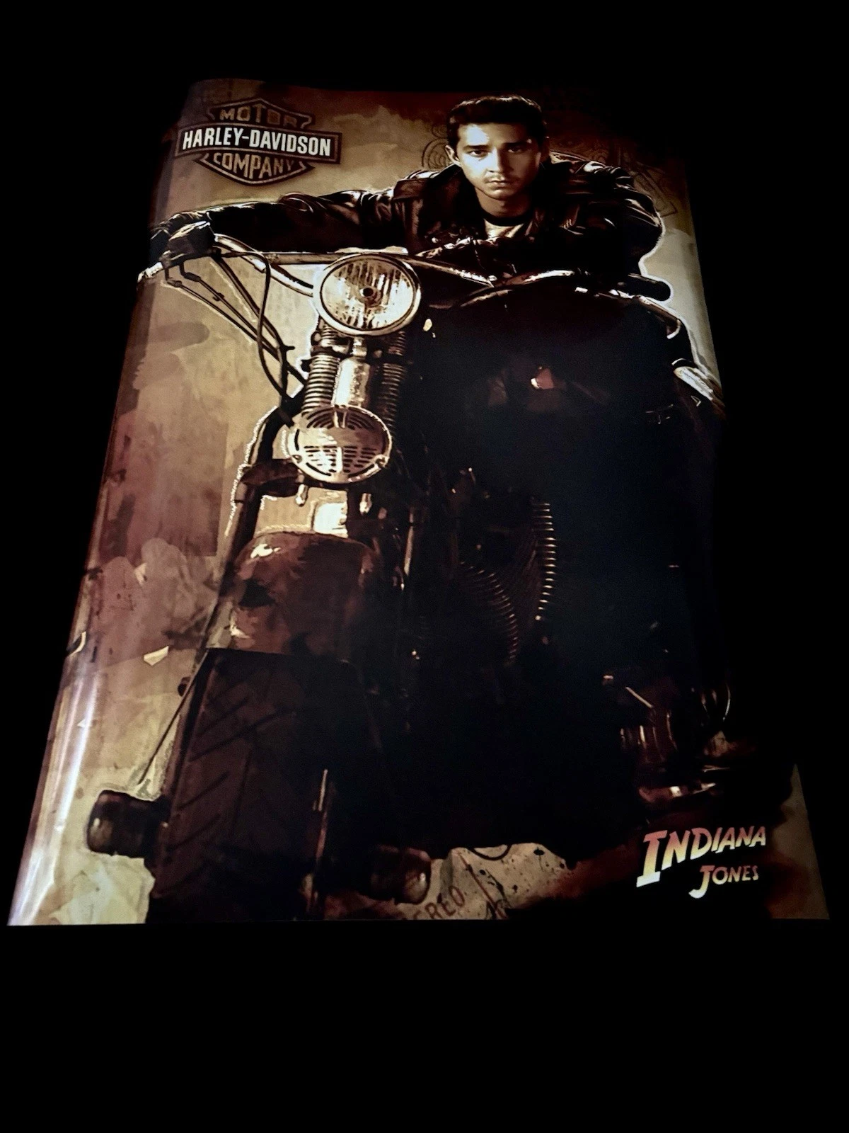 HARLEY DAVIDSON MUTT WILLIAMS MOTORCYCLE DEALER PROMO POSTER