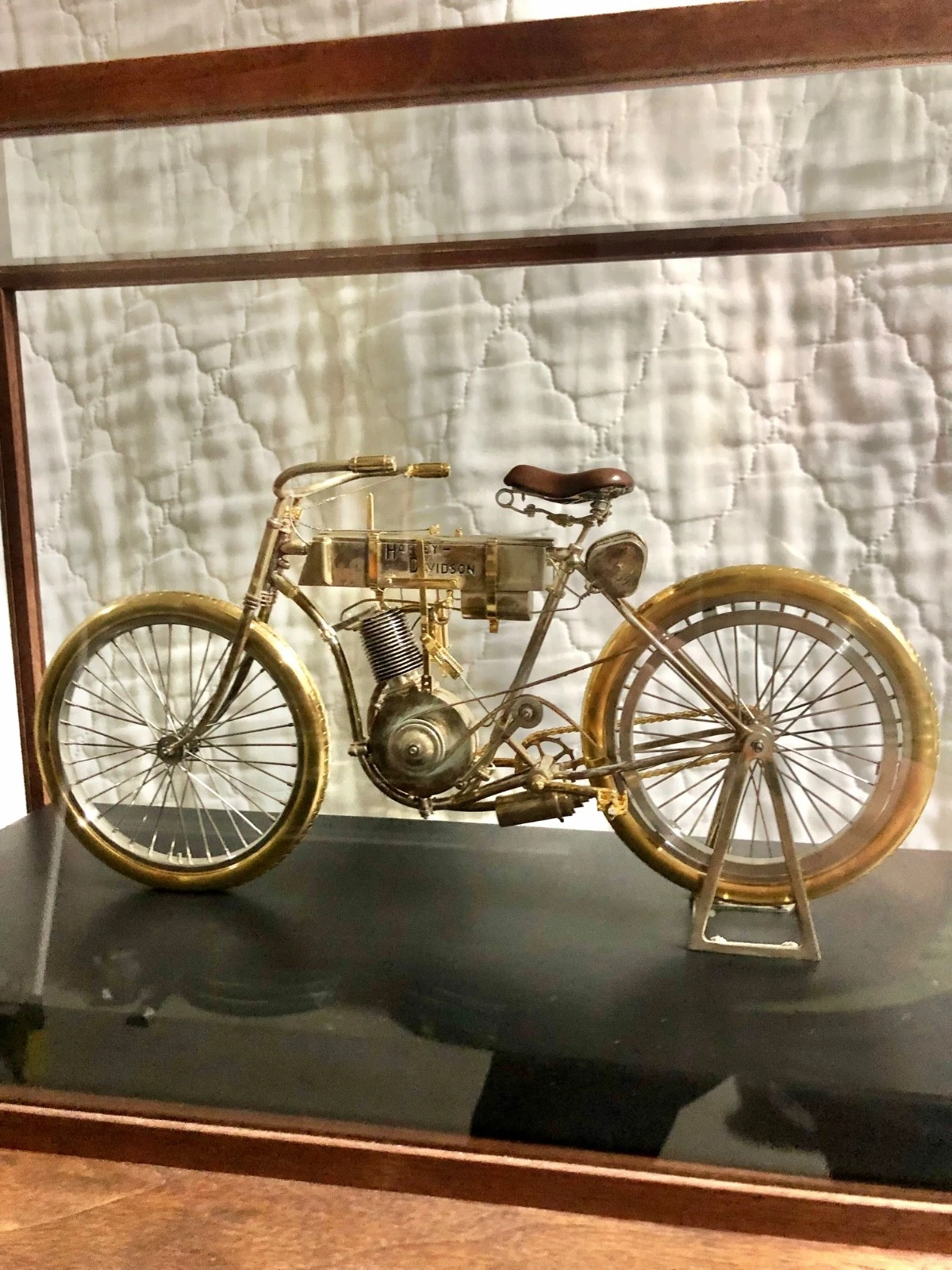 HARLEY DAVIDSON 100TH ANNIVERSARY SILVER GOLD SERIAL #1 REPLICA COLLECTIBLES