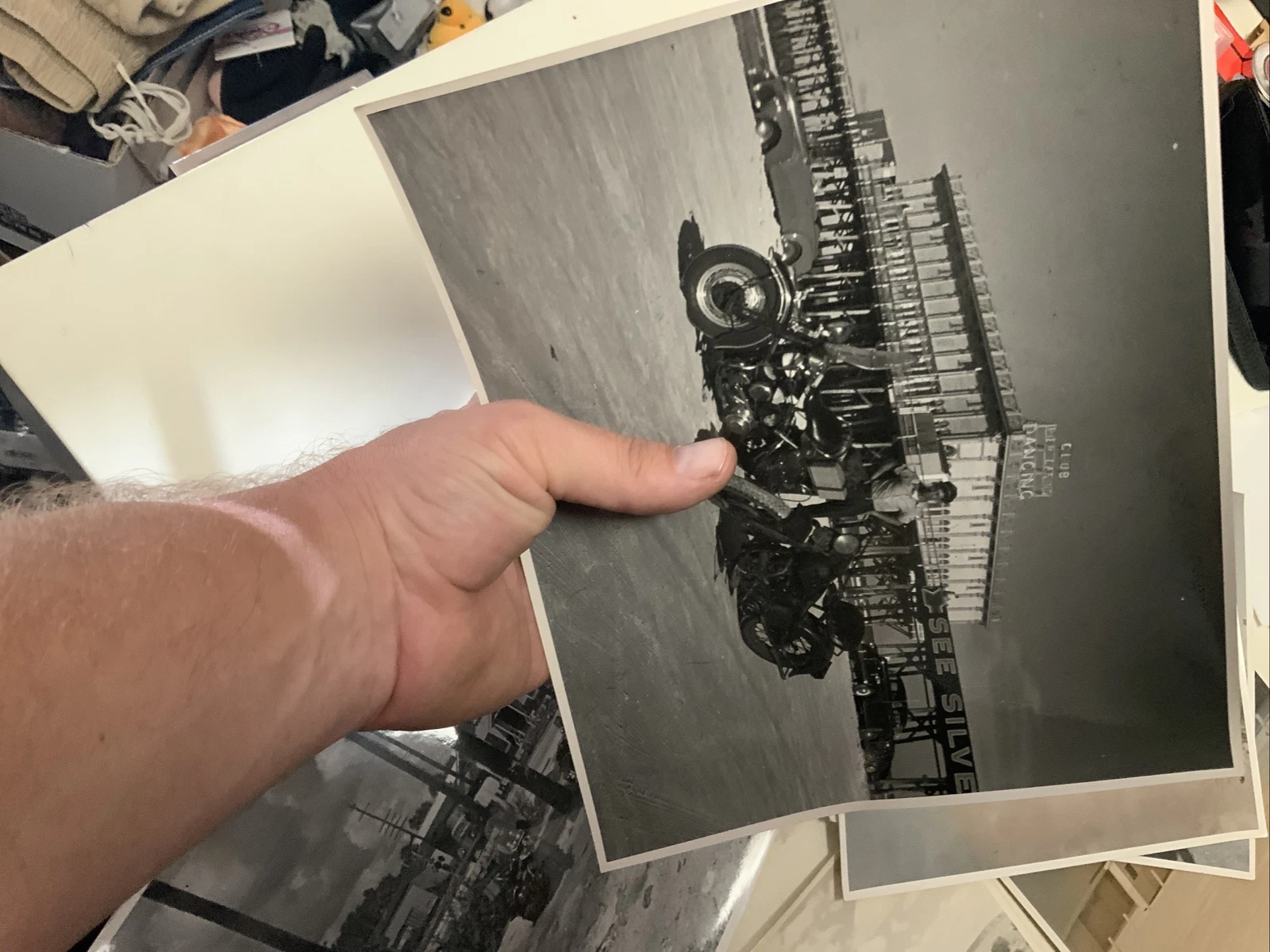 HARLEY  DAVIDSON PHOTOS GILMORE GAS YOSEMITE PHILLIPS 66 ESTATE 6 VINTAGE 8X10
