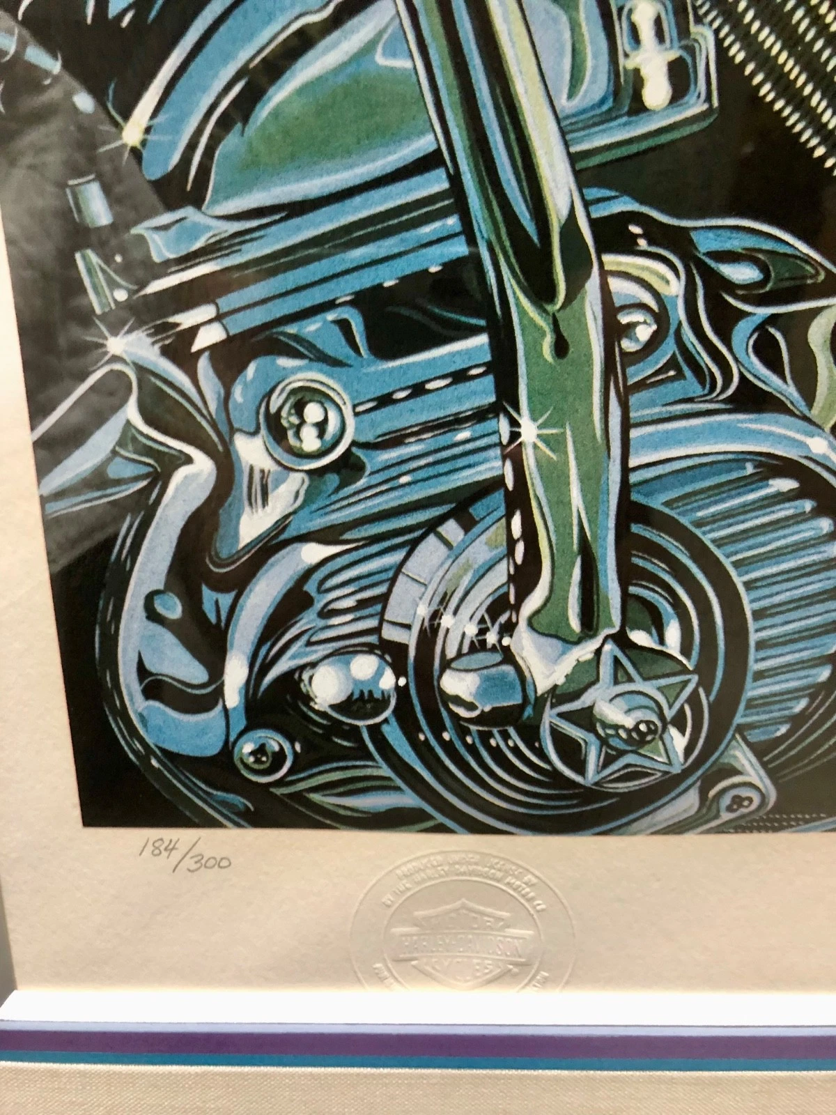 HARLEY DAVIDSON 100TH ANNIVERSARY "LIVE TO RIDE" SERIGRAPH SIGNED