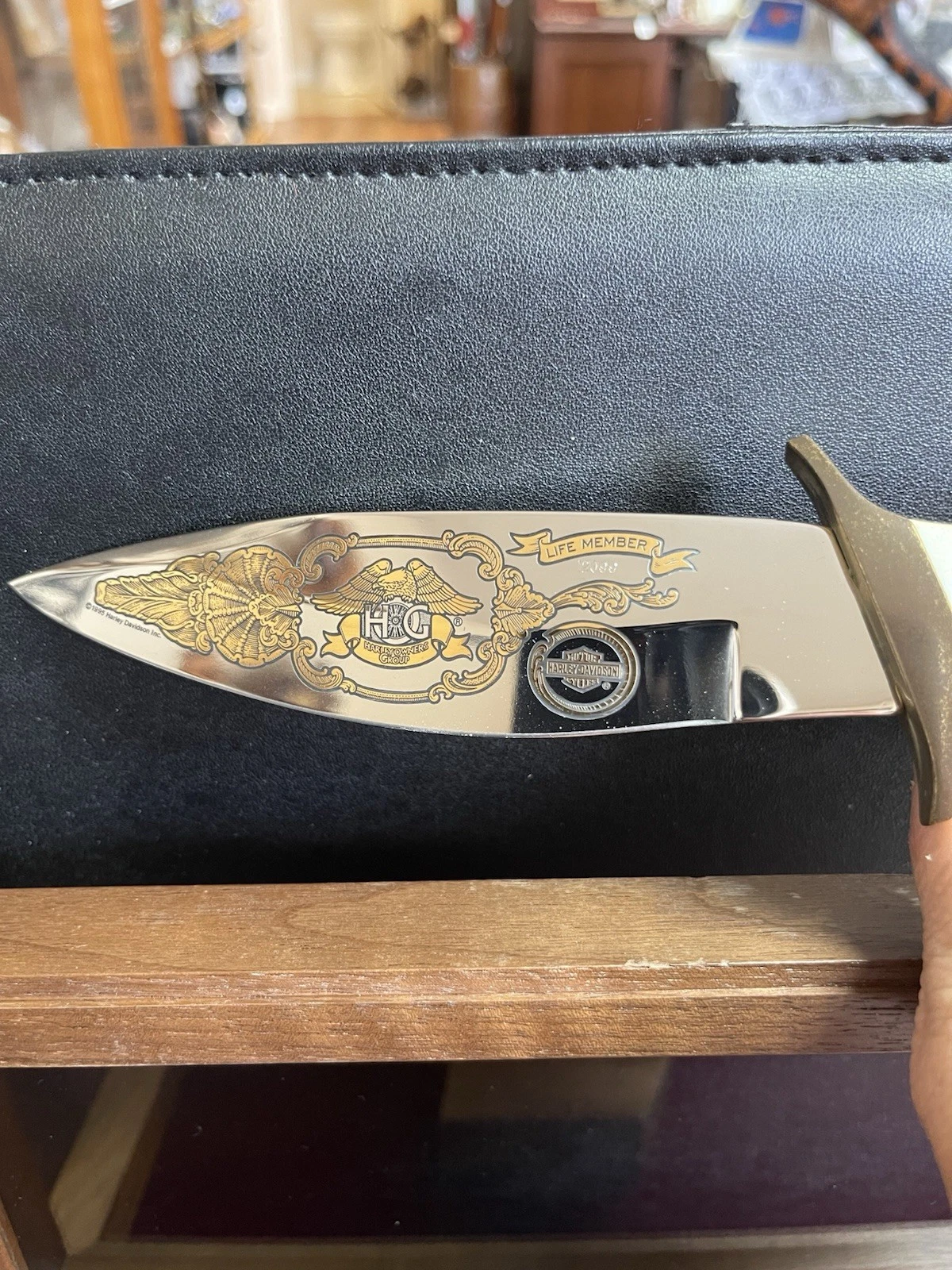 HARLEY-DAVIDSON HARLEY OWNERS GROUP KNIFE LIFE MEMBER NO.12099
