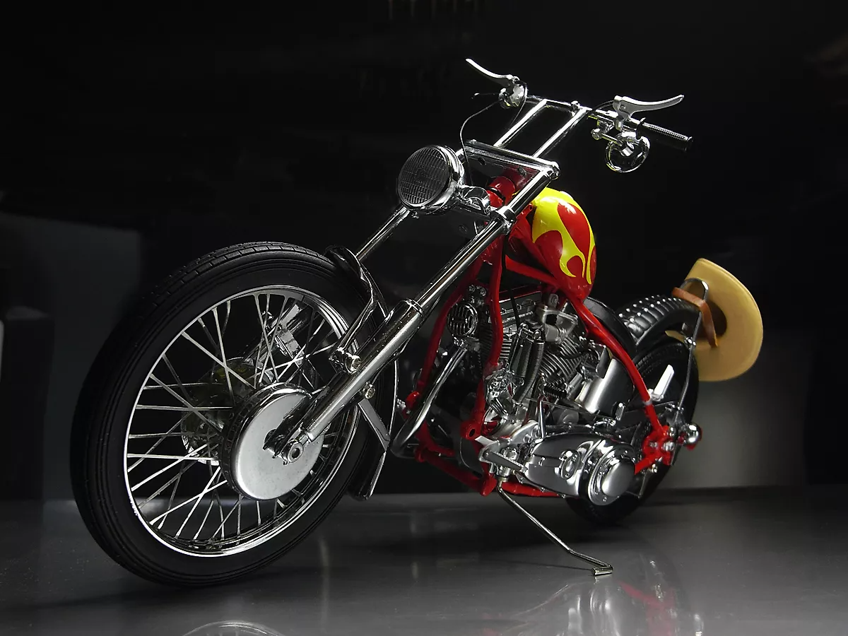 HARLEY DAVIDSON MOTORCYCLE 1969 EASY RIDER MOVIE BILLY BIKE CHOPPER METAL MODEL