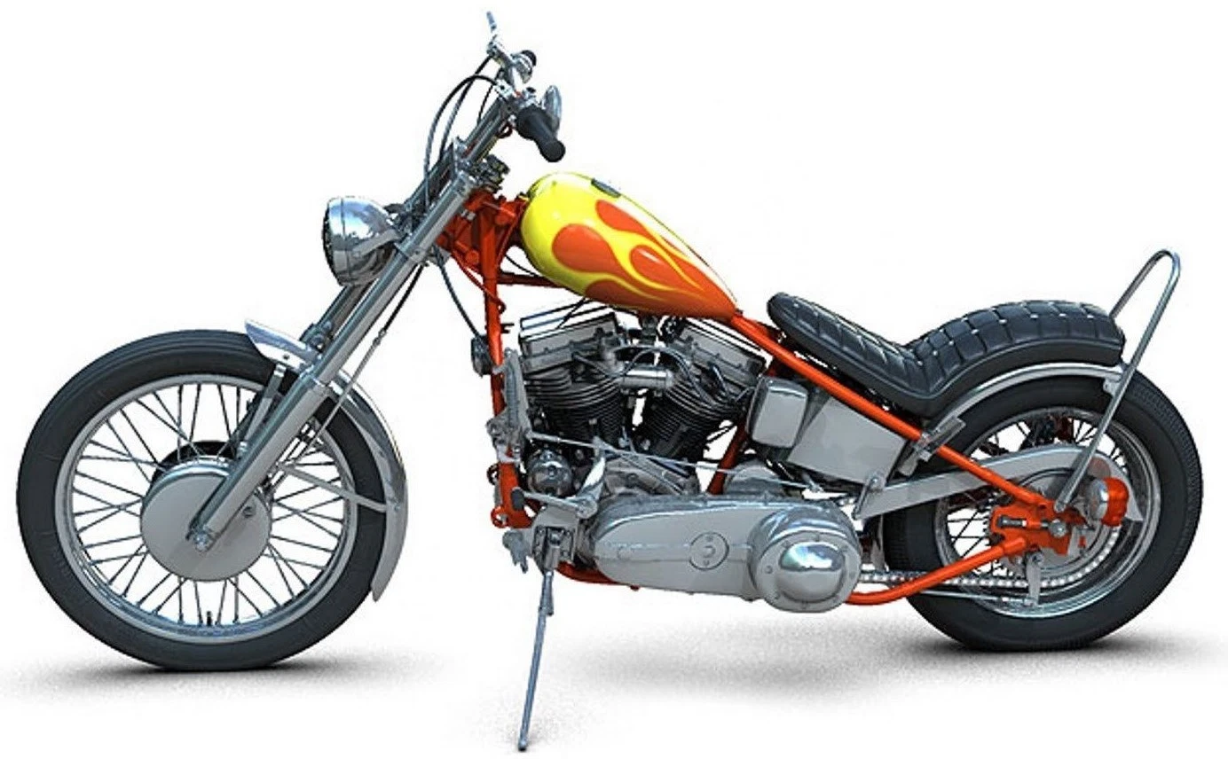 HARLEY DAVIDSON MOTORCYCLE 1969 EASY RIDER MOVIE BILLY BIKE CHOPPER METAL MODEL