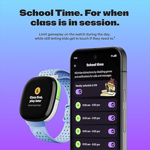 FITBIT ACE LTE KIDS SMARTWATCH WITH GPS, CALLS, MESSAGES, GAMES ACE PASS REQUIRED MILD