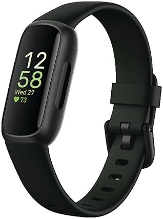 FITBIT INSPIRE 3 HEALTH FITNESS TRACKER, HEART RATE, SLEEP, STRESS, BLACK, S L BANDS INCLUDED