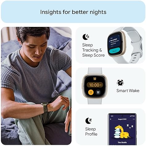 FITBIT SENSE 2 HEALTH FITNESS SMARTWATCH, ECG, SPO2, GPS, STRESS SLEEP TRACKER, BLUE MIST