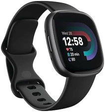 FITBIT VERSA 4 FITNESS SMARTWATCH, GPS, HEART RATE, SLEEP TRACKING, BLACK GRAPHITE, ONE SIZE