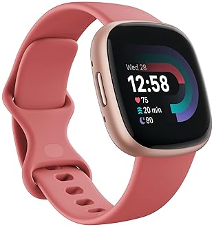 FITBIT VERSA 4 FITNESS SMARTWATCH, GPS, HEART RATE, SLEEP ACTIVITY TRACKER, PINK SAND COPPER ROSE
