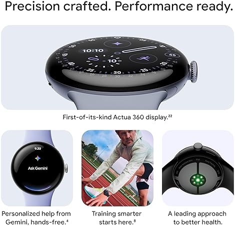 FITBIT GOOGLE PIXEL WATCH 4 41MM ANDROID SMARTWATCH HEART RATE, SLEEP, FITNESS TRACKING, 30H BATTERY