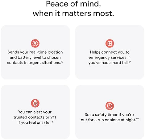 FITBIT GOOGLE PIXEL WATCH 4 LTE 45MM ANDROID SMARTWATCH WITH HEART RATE, SLEEP FITNESS TRACKING, 40H BATTER