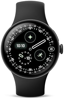FITBIT GOOGLE PIXEL WATCH 4 LTE 2025 45MM - HEART SLEEP TRACKING, FITNESS, GOOGLE AI, BLACK, ANDROID