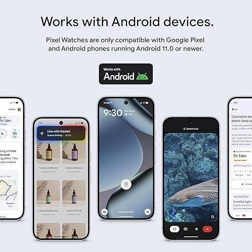 FITBIT GOOGLE PIXEL WATCH 4 45MM ANDROID SMARTWATCH, HEART RATE, SLEEP FITNESS TRACKING, 40H BATTERY, WIFI