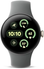 FITBIT GOOGLE PIXEL WATCH 3 41MM LTE 2024 FITNESS SMARTWATCH, HEART RATE, GOLD CASE, HAZEL BAND