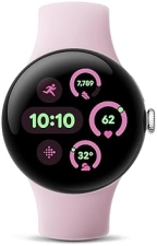 FITBIT GOOGLE PIXEL WATCH 3 41MM LTE 2024 FITNESS SMARTWATCH, HEART RATE, FITBIT, SILVER ROSE QUARTZ