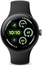 FITBIT GOOGLE PIXEL WATCH 3 45MM LTE 2024 ANDROID SMARTWATCH, HEART RATE, FITNESS, MATTE BLACK, OBSIDIAN