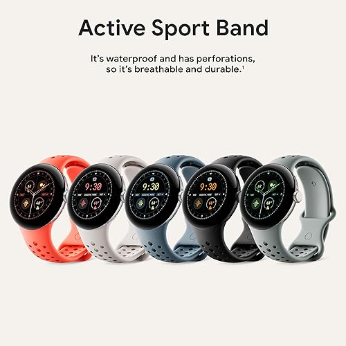 FITBIT GOOGLE ACTIVE SPORT BAND FOR PIXEL WATCH 1 2 3 41MM , PORCELAIN SMALL COMPATIBLE REPLACEMENT STRAP