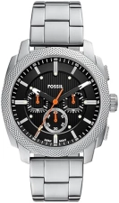 FOSSIL MENS MACHINE CHRONOGRAPH WATCH, STAINLESS STEEL, WATER RESISTANT, MODERN MENS WRISTWATCH